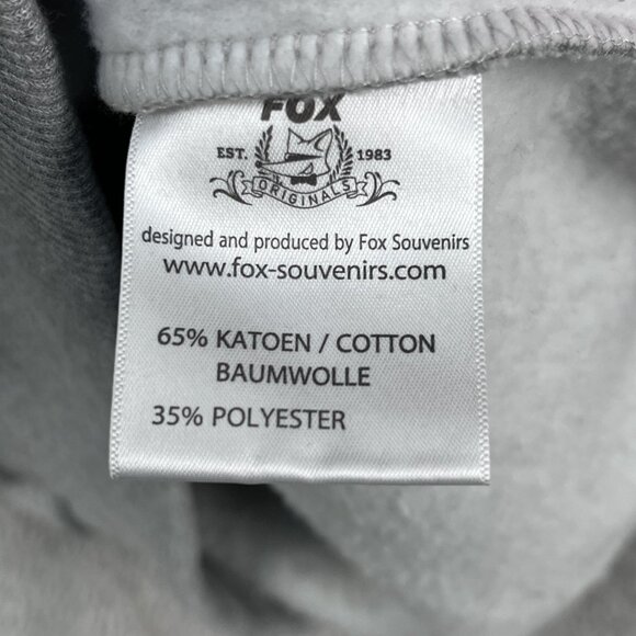 Amsterdam Biketown Fox Originals Grey Unisex Bicycle Hoodie Sz Large - Picture 4 of 7